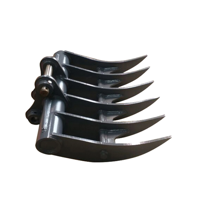 Excavator rakes